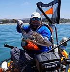 Kayak fishing out of Dana Point